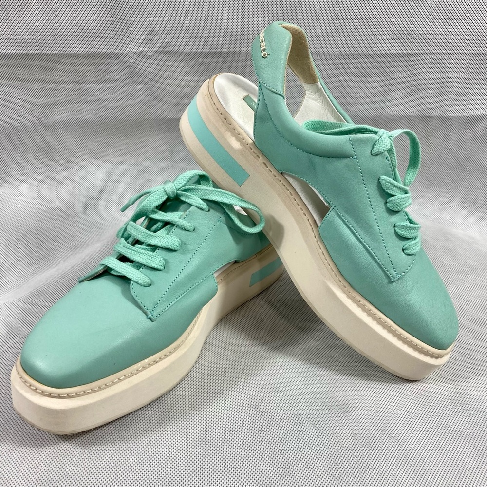 Manuel Barcelo by Paloma Barcelo Sneakers in Turquoise Blue Marine